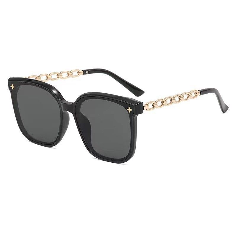 Nuovi occhiali da sole da donna con un tocco di lusso, occhiali da sole con protezione solare popolari su Instagram, montatura grande, viso rotondo, snellenti_voghion.com
