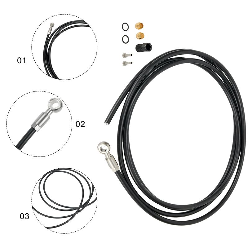Bike Banjo Hydraulic Disc Hose Kit For-Shimano BH90 System 2M Bicycle Brake Accessories_voghion.com