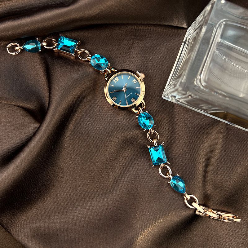 Ocean Thema Quarz Exquisite Armbanduhr mit Diamantbesatz, luxuriöse, mehrfach verstellbare Damenuhr, für den Alltag, Geburtstag, Jahrestag, Valentinstag, Geschenk_voghion.com