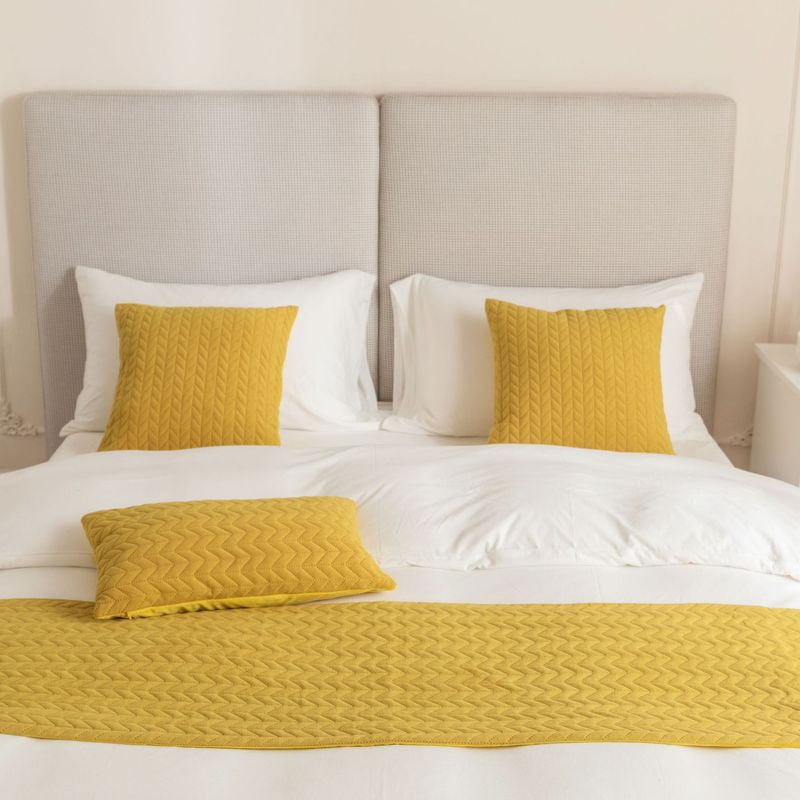 Nuovo asciugamano da letto olandese in velluto con motivo a grano, bandiera da letto_voghion.com