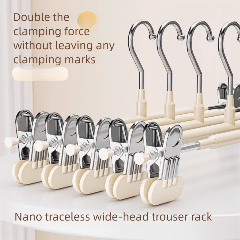 Hanger For Pants, Household Non-Marking JK Hangers, Clothes Storage Magic, Stainless Steel Skirt Cli, Drying Pants_voghion.com