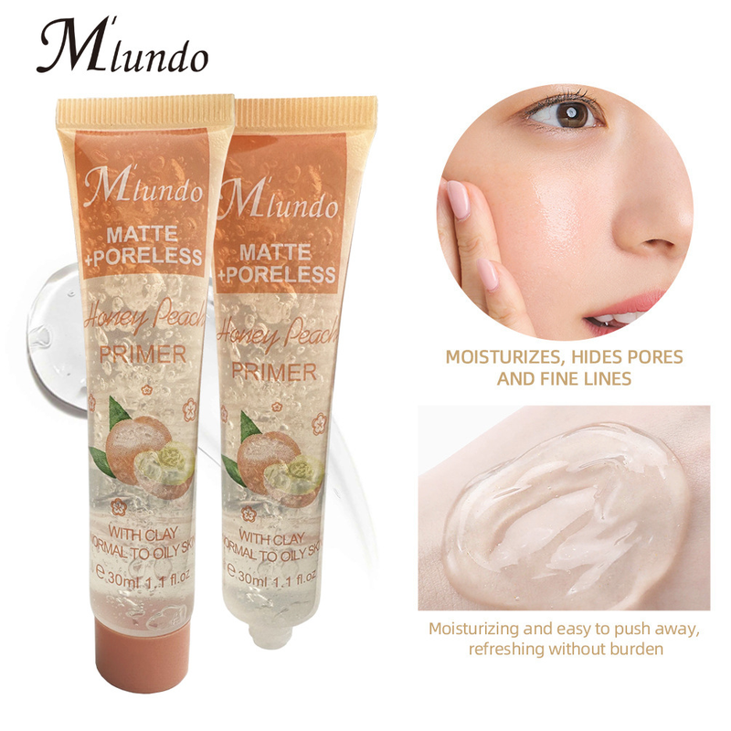 Mlundo Green Tea Peach Gel concealer Ενυδατικό τζελ αόρατων πόρων Προ-μακιγιάζ Priming_voghion.com