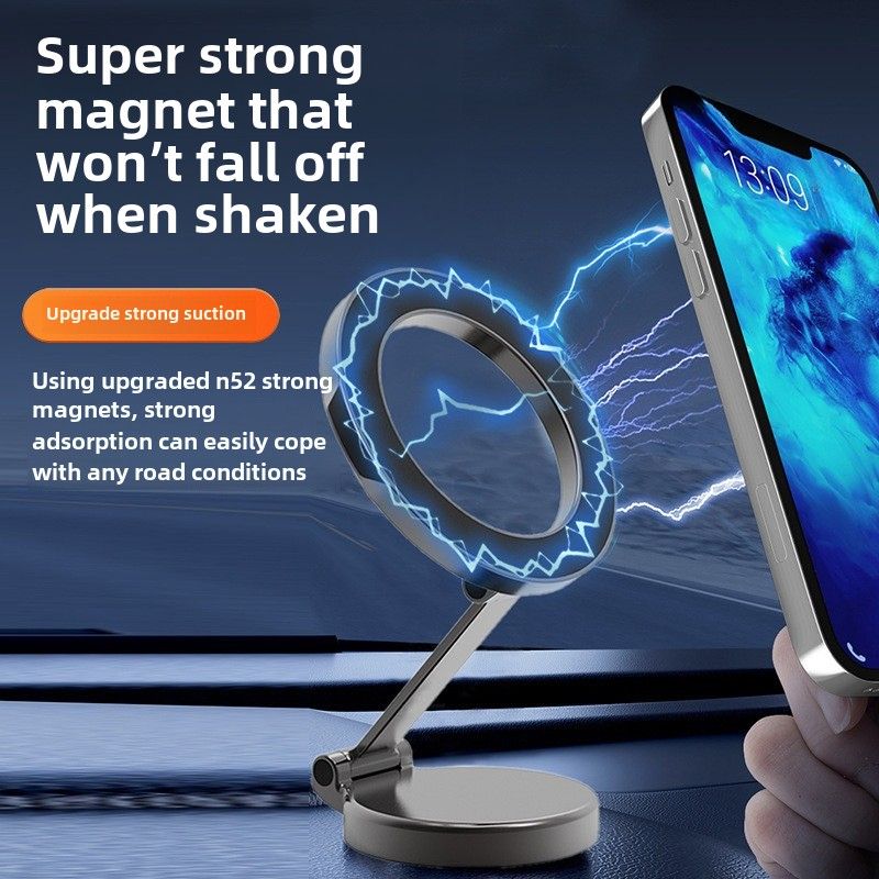 Magsafe Auto-Magnethalterung mit Saugnapf, drehbare Armaturenbrett-Auto-Handyhalterung aus Zinklegierung_voghion.com