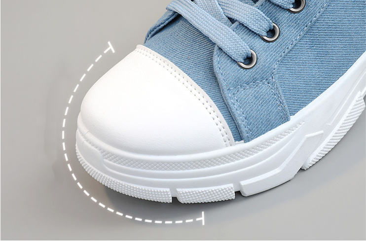 New Canvas High Top Women's 2024 Breathable Thick Sole Elevated Casual Shoes Martin Boots Sports_voghion.com