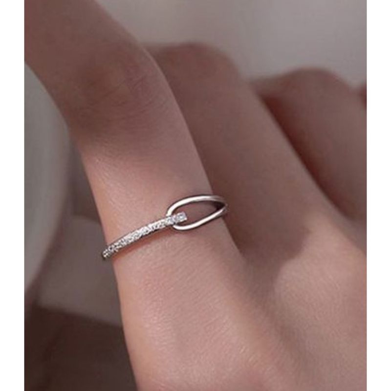 925 Sterling Silver Rupert's Tears Ring For Women, Ins Korean Version, Light Luxury, Simple Niche Design, High-end Feel,_voghion.com