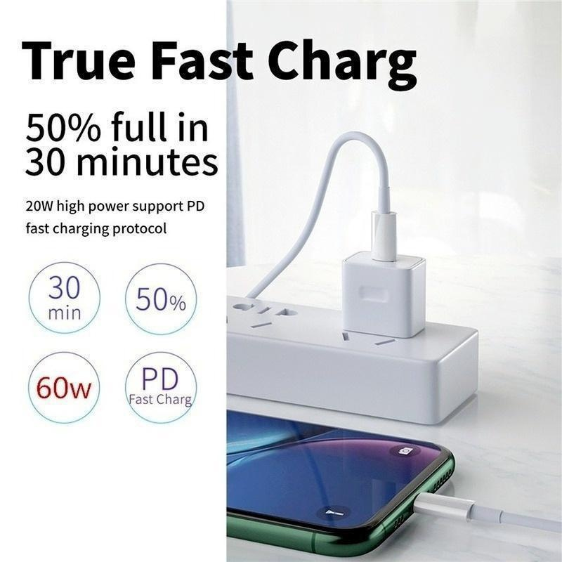 66 W PD IOS kaabliga iPhone'i laadija ja C-tüüpi kiirlaadimine Huawei Samsung Xiaomi mobiiltelefoni jaoks_voghion.com