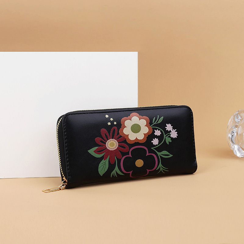 Women’s Bags New Spray Painted Long And Short Card Holder Wallet Wallet Multi Function Coin Purse Female Large Capacity Wallet_voghion.com