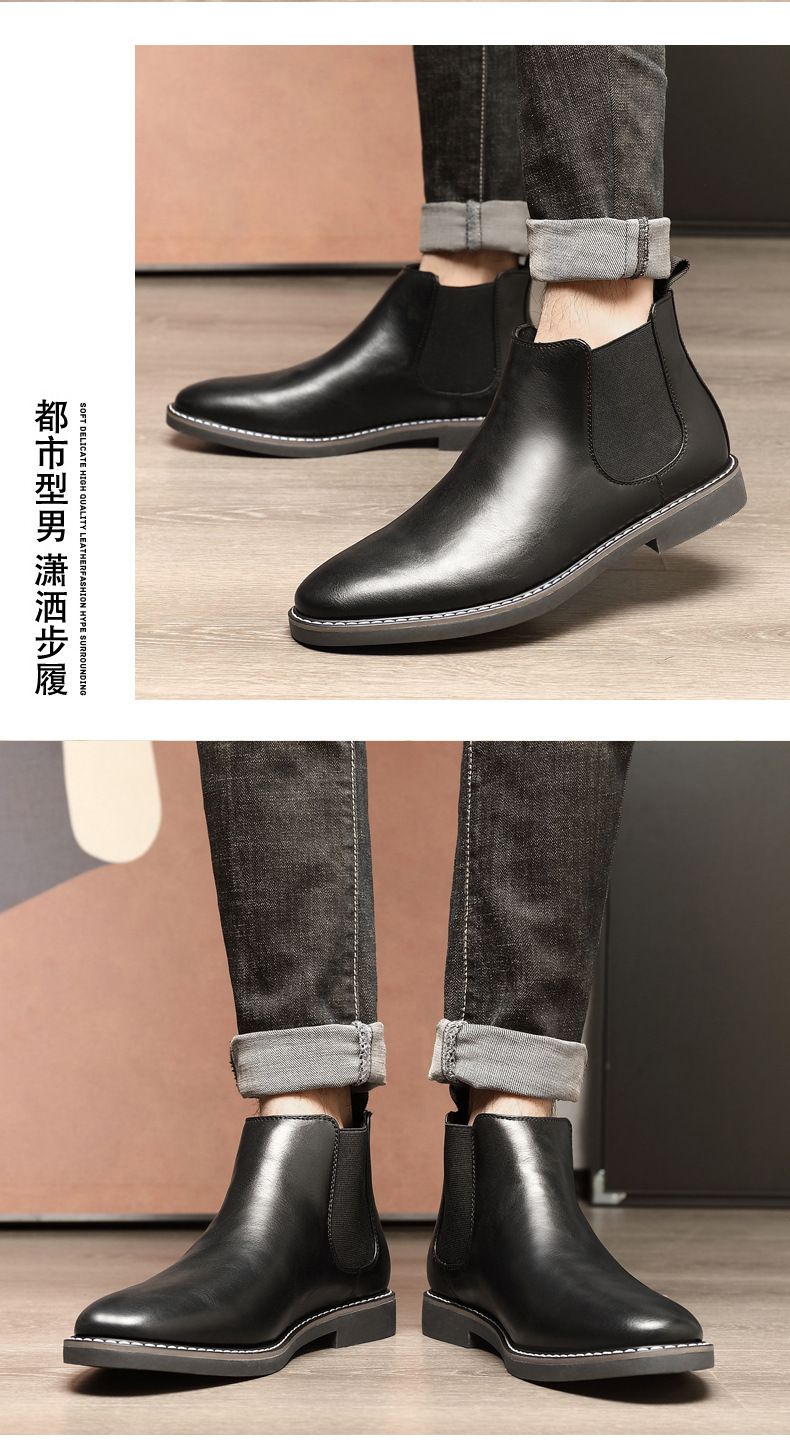 40 ~ 46 Marke Retro Komfortable 2024 Mode Männer Stiefel_voghion.com