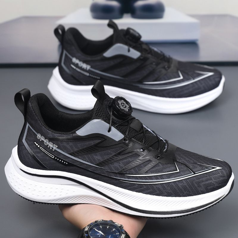 Men's Ice Silk Mesh Breathable Sh, Summer Anti Slip And Shock-absorbing Ultra Light Rotating Button Trendy Running_voghion.com