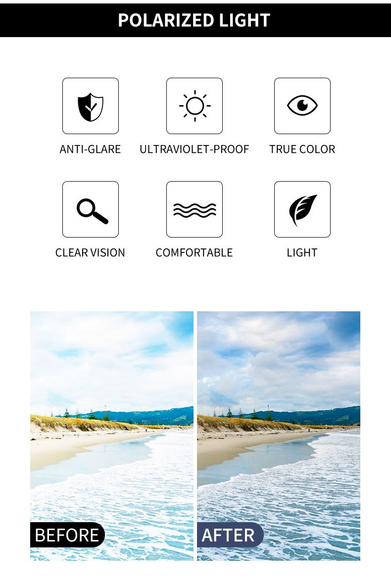 GCV Brand Classic Pilot Square Polarized Sunglasses Metal Frame Men's Driving Male Sun Glasses Eyewear UV Blocking_voghion.com