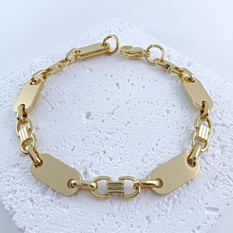Trendy Men's Handmade Fashionable Elegant Necklace Emperor Smooth Stainless Steel Loop Flat Link Chain Set_voghion.com