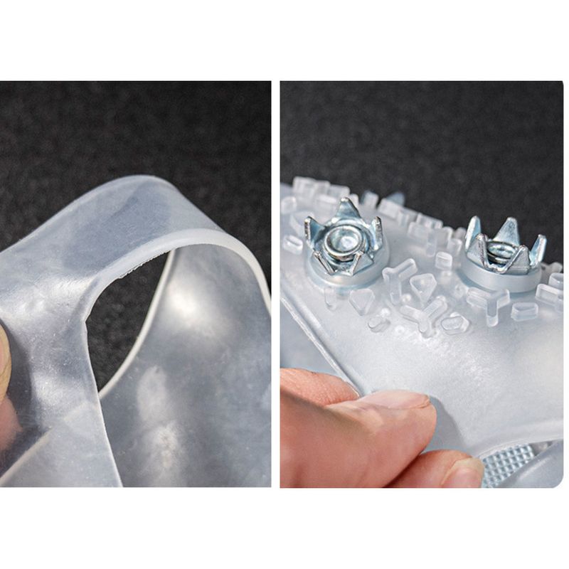 Outdoor Gripper Anti-Slip Shoe Covers For Adults And Children Climbing Fishing Snow Boots 10-Tooth Sole Spikes Winter_voghion.com
