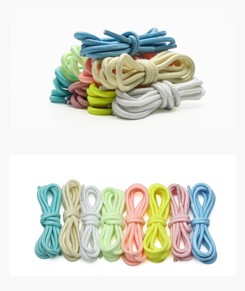Accessori per scarpe lacci rotondi fluorescenti luminosi in poliestere colorati adatti per scarpe sportive, scarpe da ginnastica, scarpe da papà, scarpe intrecciate volanti_voghion.com