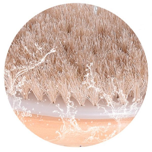 2023 Peeling-Körpermassage-Duschbürste aus Holz mit natürlichen Borsten Badebürste SPA Frau Mann Hautpflege Trockene Körperbürste mit langem Griff_voghion.com