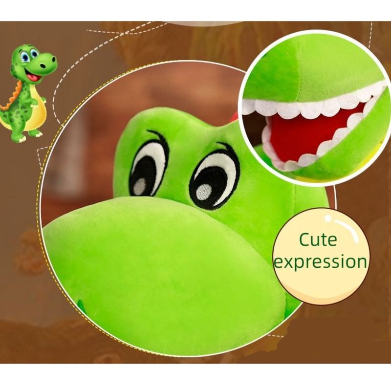 Et un adorable dinosaure en peluche, une poupée dragon ailé, un animal en peluche_voghion.com