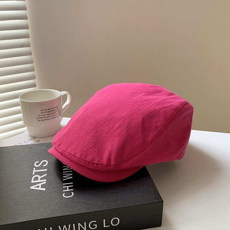 Koreanische Version, vielseitig wendbare Baskenmütze für Damen, gesichtsschlankmachende Baskenmütze von Internet-Stars, für große Kopfumfänge_voghion.com