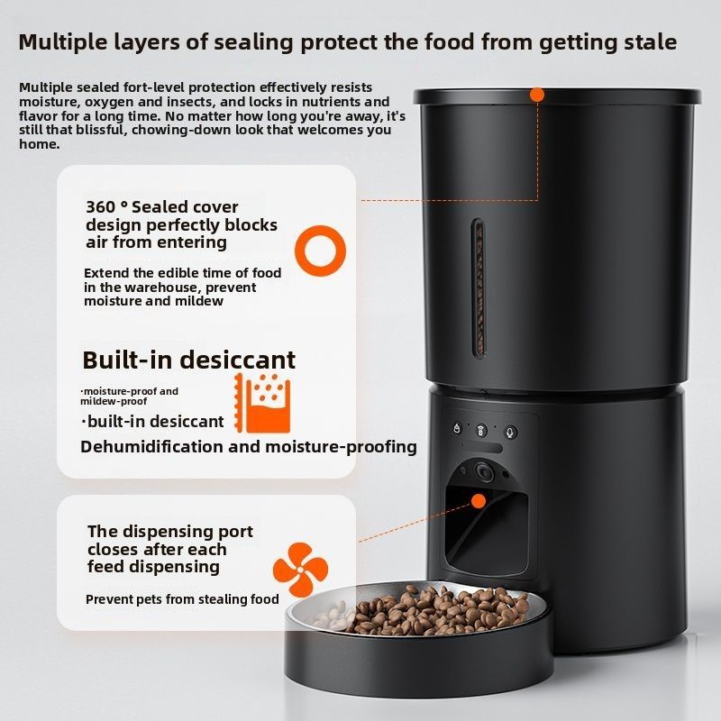 Distributeur automatique de nourriture sans fil Michi avec minuterie pour chiens et chats_voghion.com