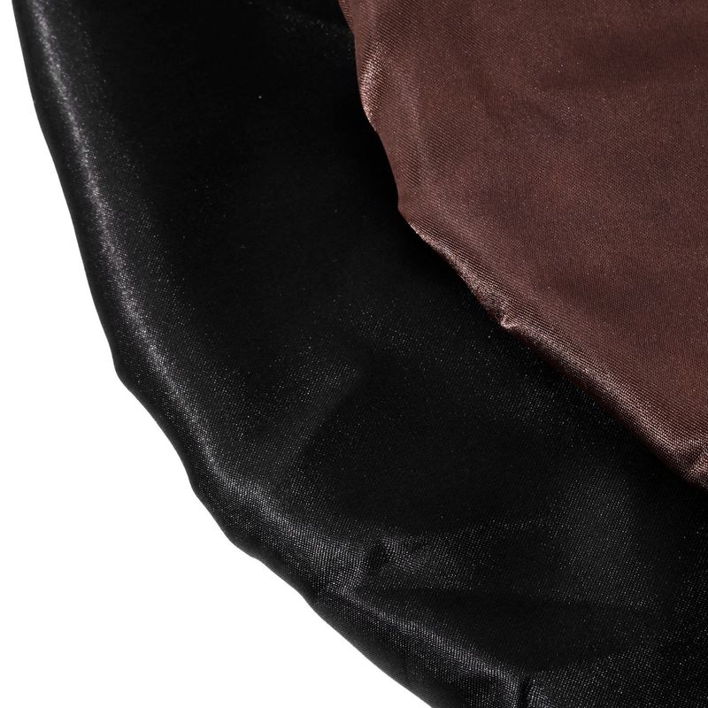 Cuffia da notte reversibile in raso - Protezione per capelli bifacciale con chiusura a bottone alla moda per donna_voghion.com