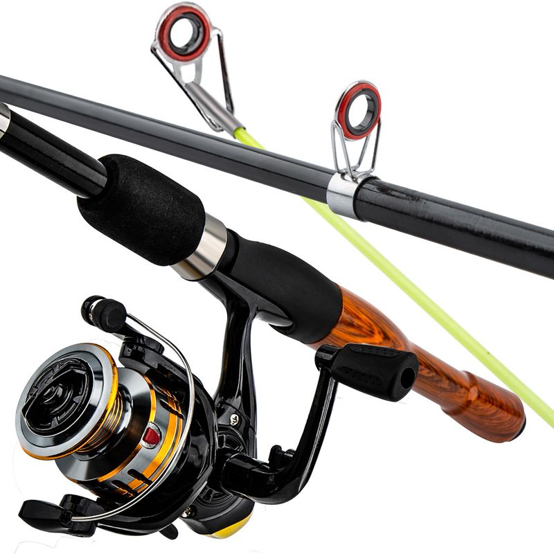 Attrezzatura da pesca portatile per piccole canne da pesca telescopiche ultra corte_voghion.com