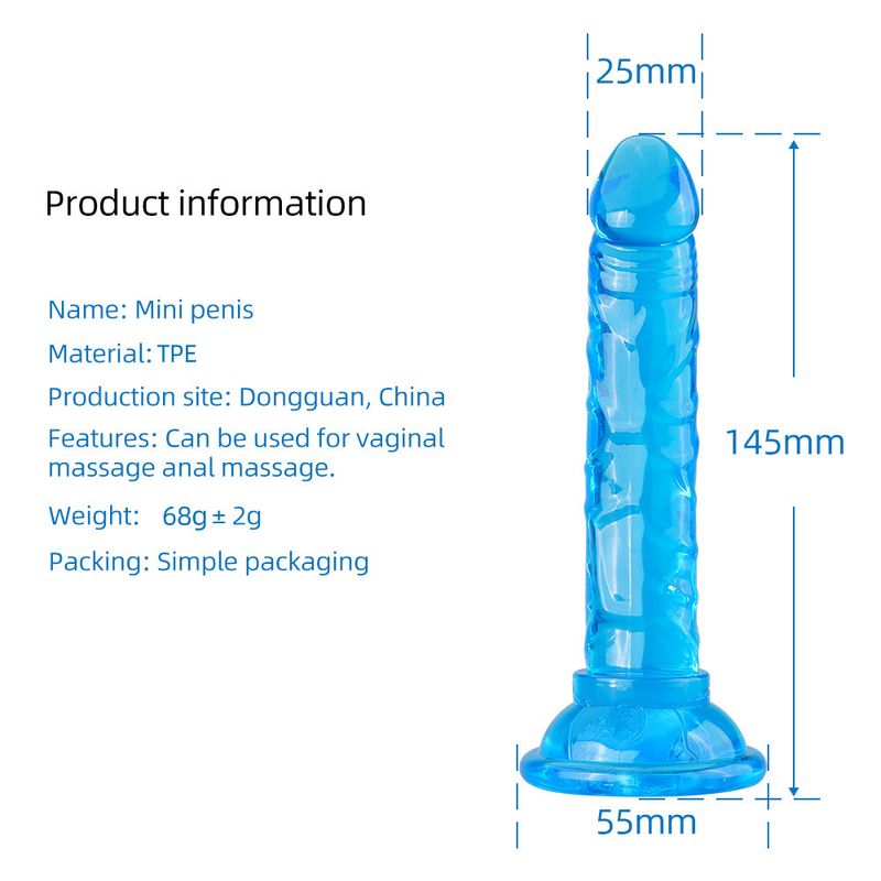 Mini Phallus Saugnapf Künstlicher Phallus Stick Männliche und weibliche Produkte Anal Plug Sexuelle Produkte_voghion.com