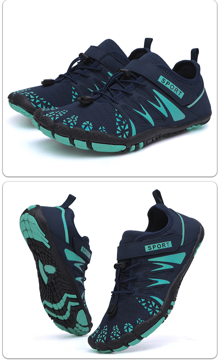 Men's Shoes Swimming Creek Tracing Five Finger Shoes, Spring/Summer Low cut Elastic Mesh Surface, Large Size Beach_voghion.com