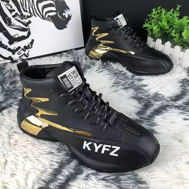2025v 2024 Autumn Versatile High-Top Trendy Casual With Hidden Wedge Dad Platform Internet Celebrity Men's Shoes_voghion.com