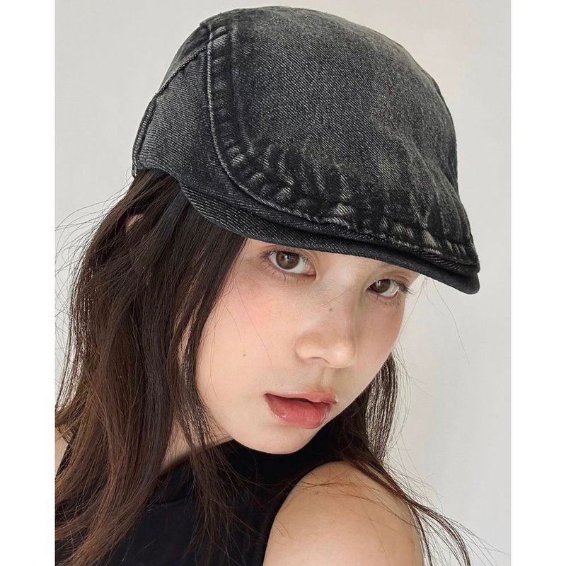Retro cowboy forward cap adjustable big head circumference fashionable versatile duckbill hat tide_voghion.com