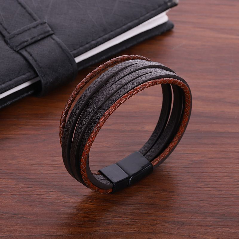 New Men's Bracelet Magnetic Clasp Bangle Jewelry_voghion.com