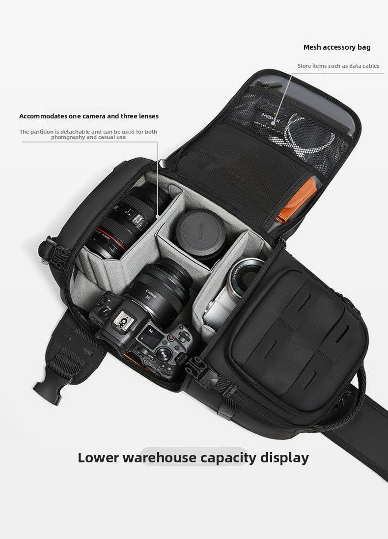 Tactical Shoulder Photography Outdoor Lightweight Digital Waterproof Multifunctional Mirrorless Crossbody Camera Storage_voghion.com
