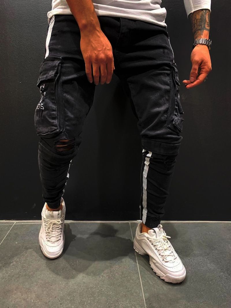 Herrenbekleidung Stretch-Jeans mit schmalem Bein_voghion.com