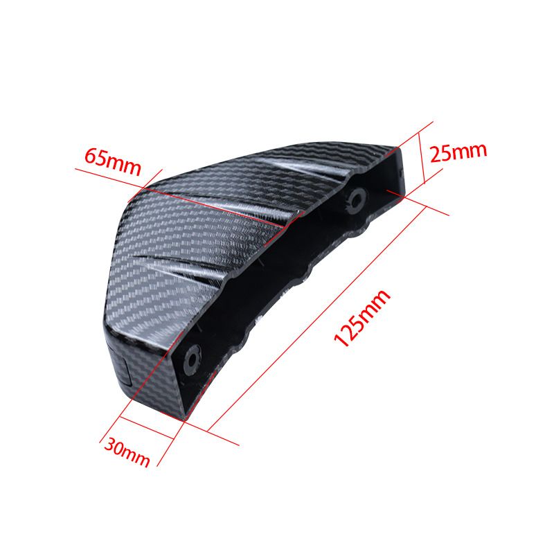 Alerón trasero envolvente pequeño con diseño de fibra de carbono triangular para coche universal, pieza decorativa_voghion.com