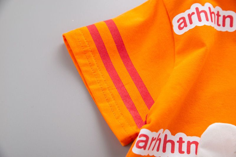 Five Little Seven Abbigliamento per bambini 2024 Nuovo stile estivo 0-4 Set di magliette a maniche corte con scollo rotondo per ragazzi e ragazze_voghion.com