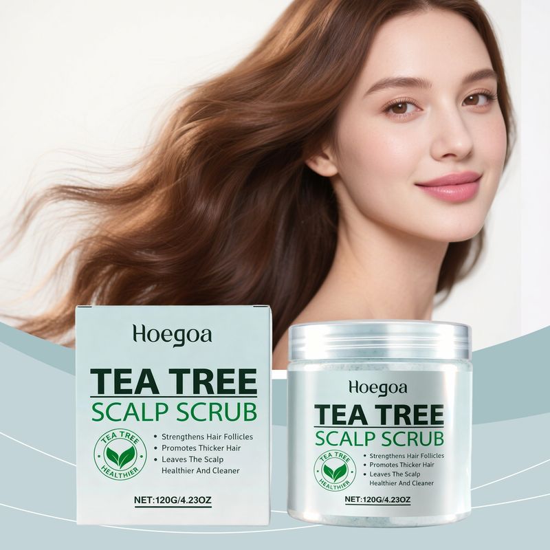 HOEGOA Moisturizing Oil Control Fluffy Hair Refreshing Scalp Scrub Cleansing Cream_voghion.com