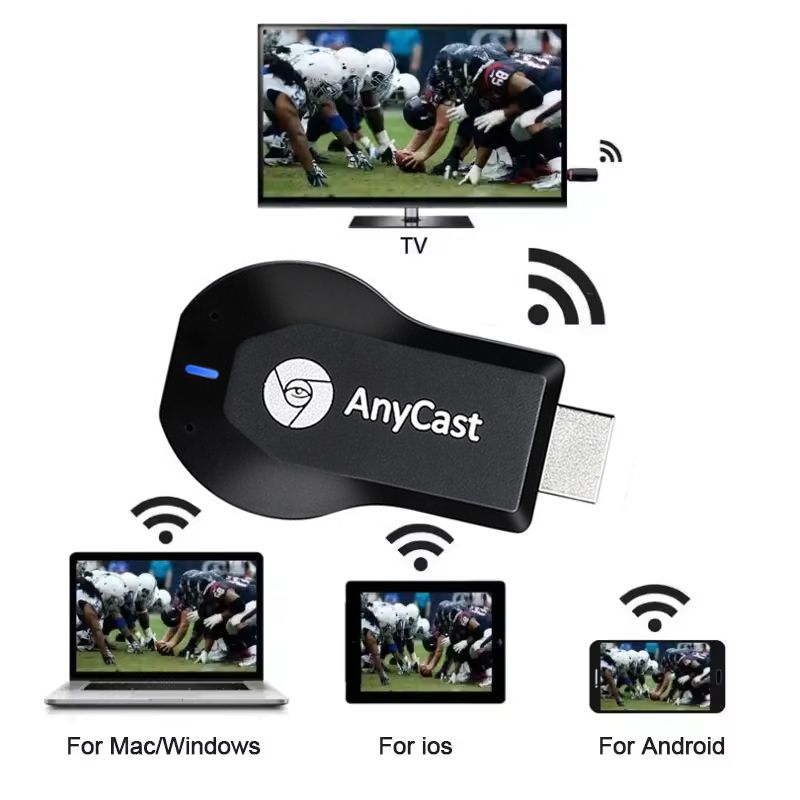 Ricevitore TV Dongle WIFI compatibile con HDMI M2 Plus 1080P, Anycast DLNA, condivisione dello schermo per iOS e Android, Miracast_voghion.com