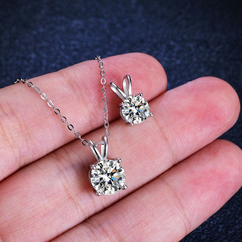 Tancise Luxury persoonallisuus hopea Moissanite riipus kaulakoru naisten klassinen vuorovesi osapuolen lahja_voghion.com