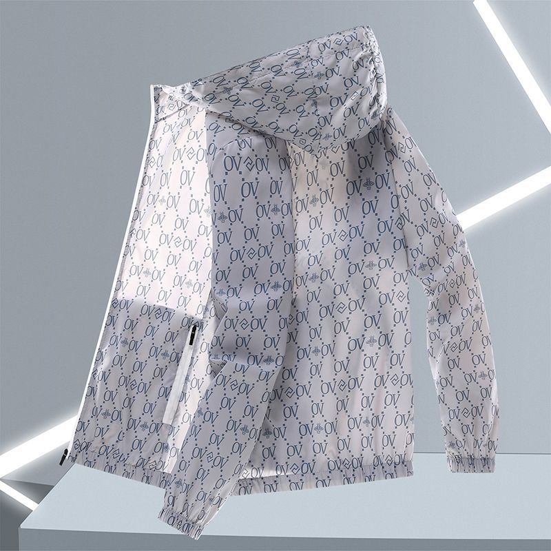 Suitable For All Seasons Ice Silk Sun Protection Jacket For Men, Summer Lightweight Loose Trendy Breathable Couple's Casual Hooded Coat_voghion.com