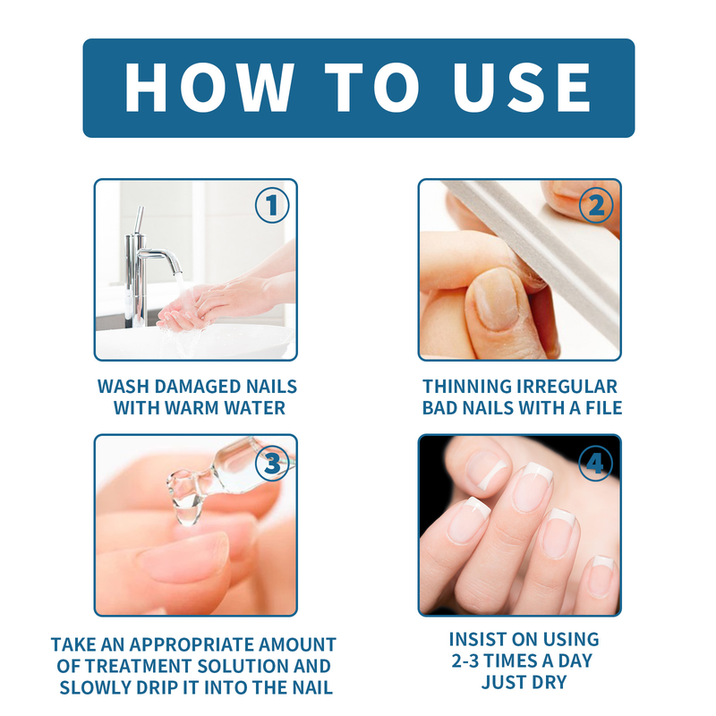Líquido reparador hermoso para uñas grises, líquido para manos y pies, uñas grises, uñas brillantes, líquido espesante para reparación de uñas suaves_voghion.com