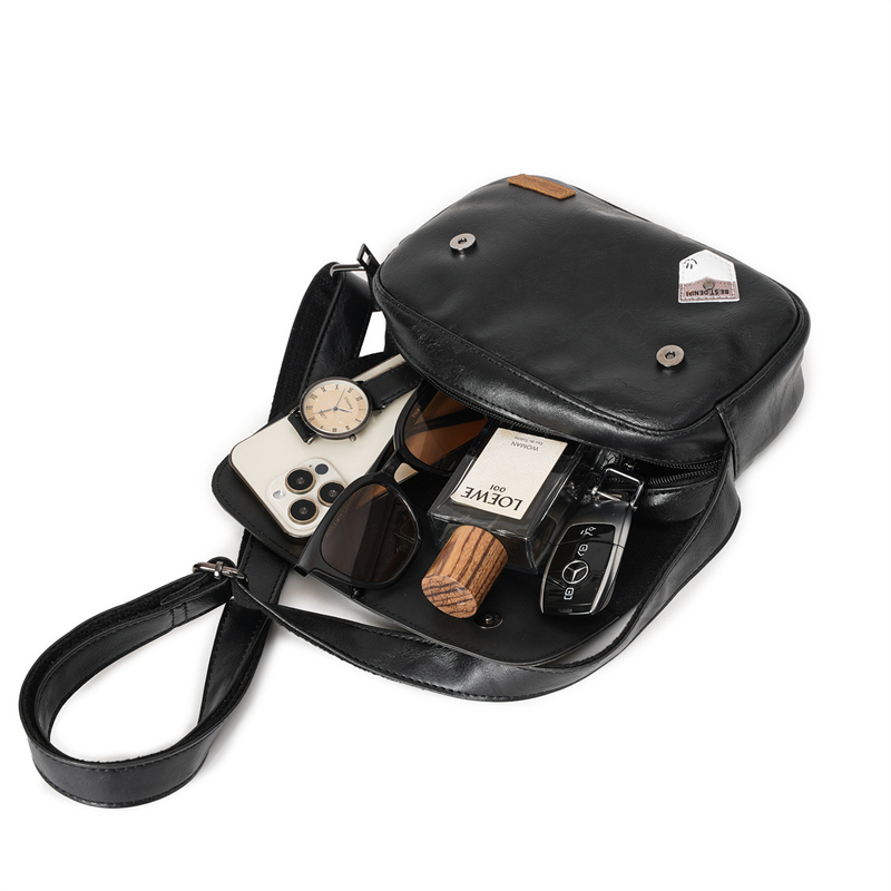 Vyriškas pečių krepšys Trend Personality Fashion Rivet New Small Square Bag Street Couple Messenger Bag_voghion.com