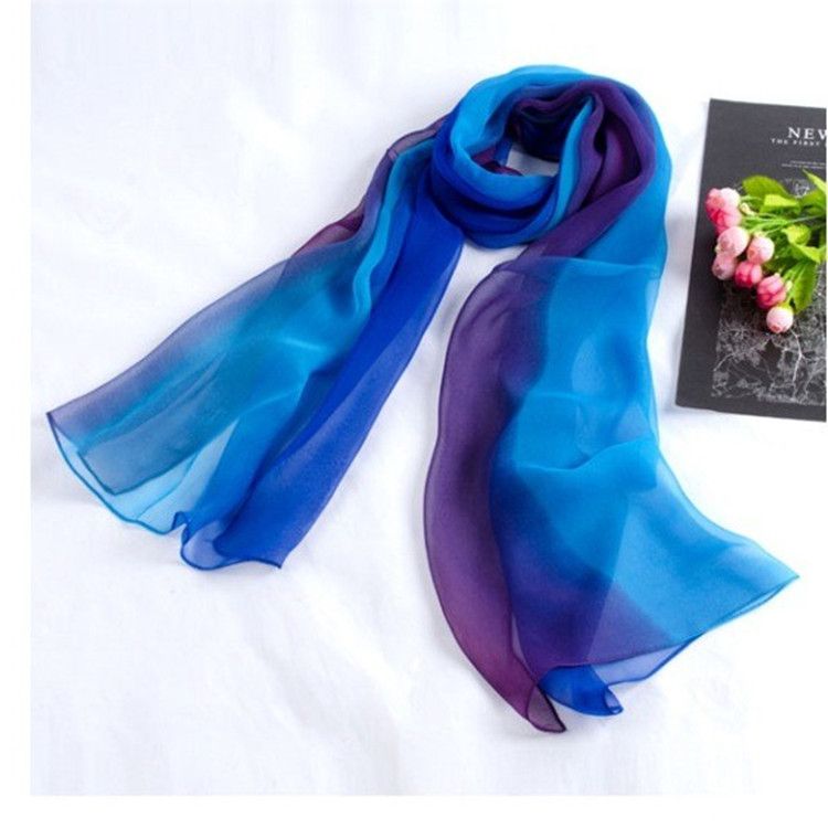 Body Etiquette Gradient Scarf Elegant Women's Mid-Length Stage Performance Training Show Dance Veil_voghion.com