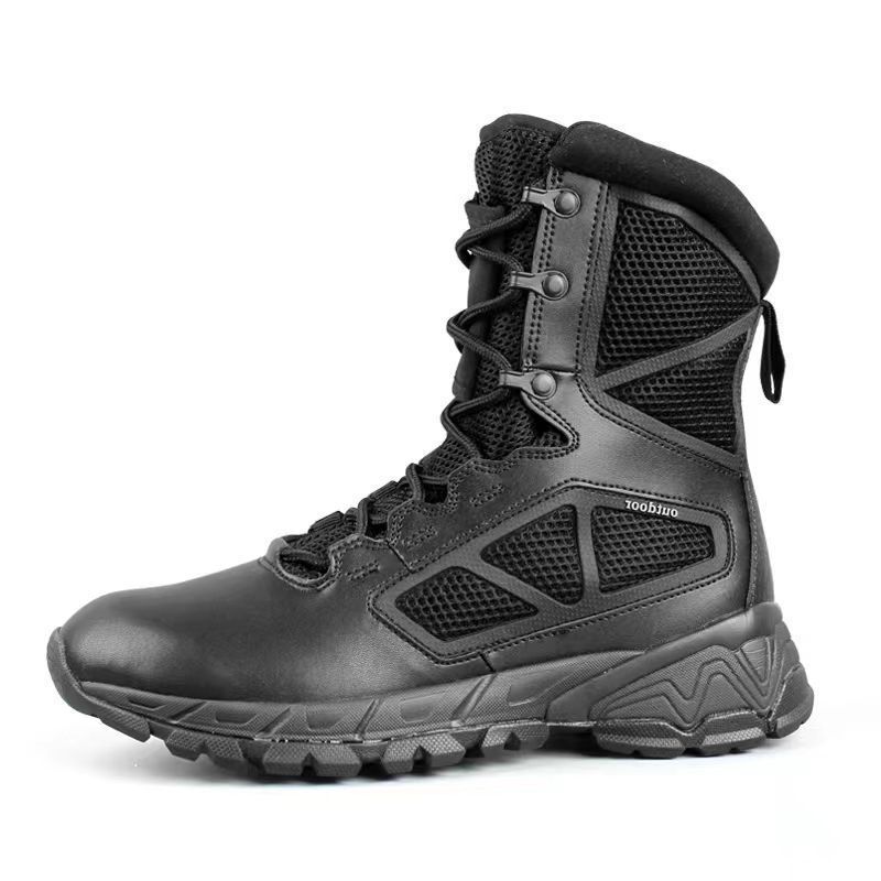 European Warm Series New Style Men's Summer High Top Wear-Resistant Field Training Women's Waterproof Combat Boots Security Shoes_voghion.com
