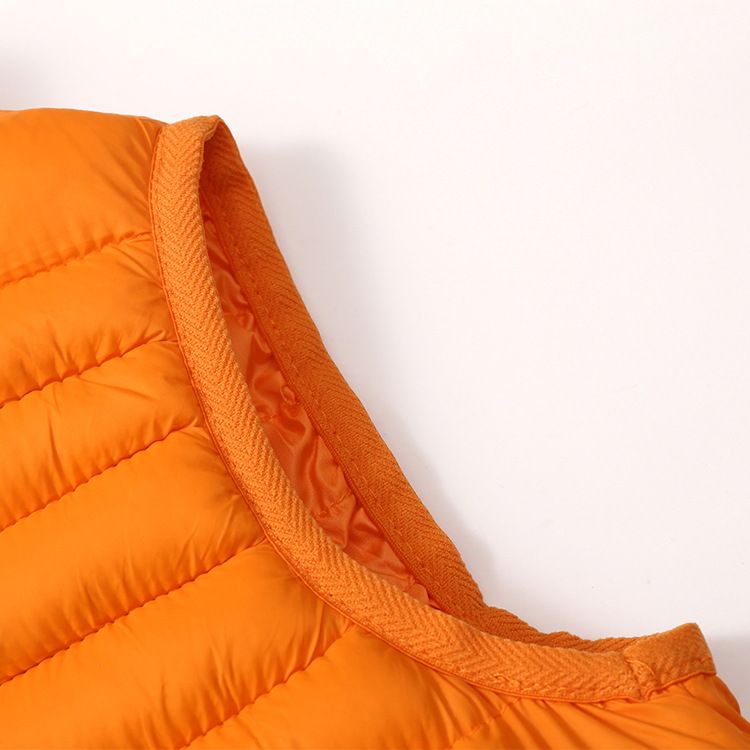 Steppweste für Kinder – Leichte Winter-Pufferweste für Jungen und Mädchen (Schwarz/Rot/Beige/Orange/Marineblau), 110–150 cm, Polyesterfüllung, Stehkragen mit Reißverschluss_voghion.com