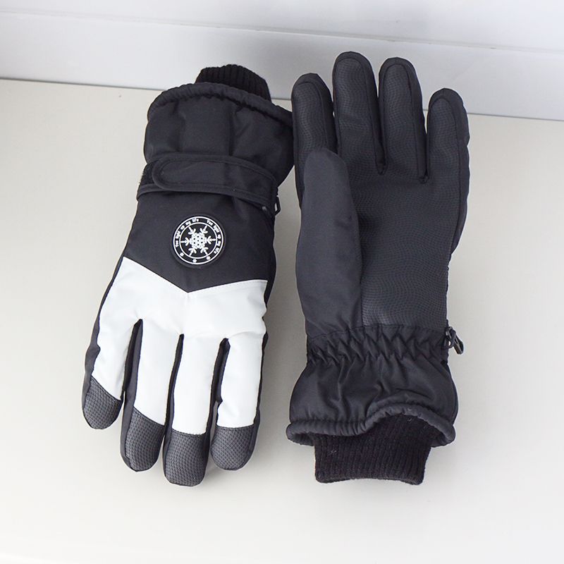 Paar verdickte Fleece-Kälteschutz-Fahrrad-Skihandschuhe_voghion.com