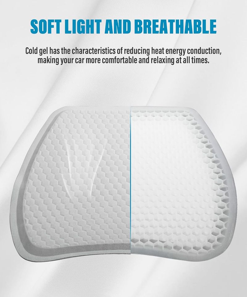 Honeycomb Multifunktionales Ei-Gel-Sitzkissen für den Sommer, Auto, atmungsaktiv, kühl, für vier Jahreszeiten, allgemeines Eiskissen_voghion.com