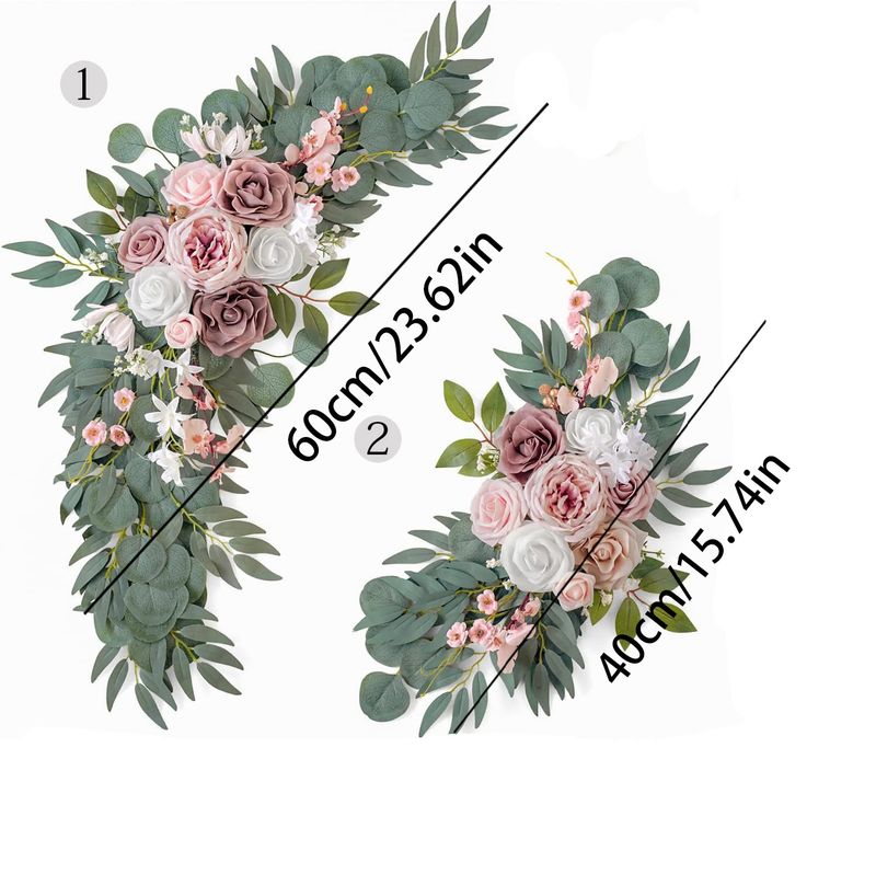 Stuhlrückenblumen Neue Simulationssträuße High-End-Hochzeitstisch-Treppendekoration Handgemachte DIY-Fertigprodukte_voghion.com