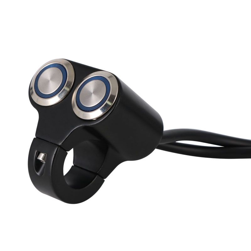 Faro anteriore modificato in alluminio stile lungo - LED ad alta luminosità, finitura nera, 16x13x8 mm, compatibile con più modelli di veicoli_voghion.com