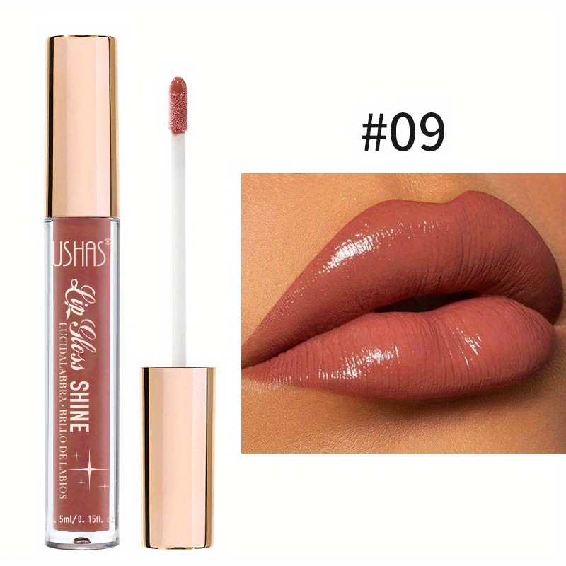 USHAS12 Colored Pearlescent Liquid Lipstick Durable Non stick Cup Waterproof Color Lip Glaze Cream_voghion.com