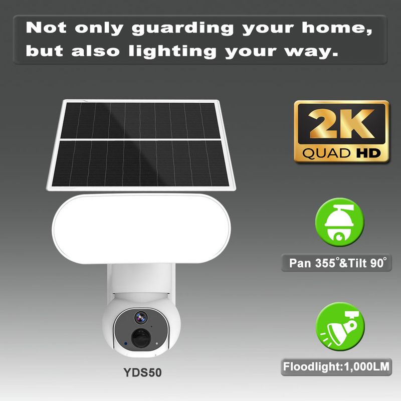 Cámara solar esférica inalámbrica para exteriores, resistente al agua, con luz de jardín de alta luminosidad y monitoreo de iluminación_voghion.com