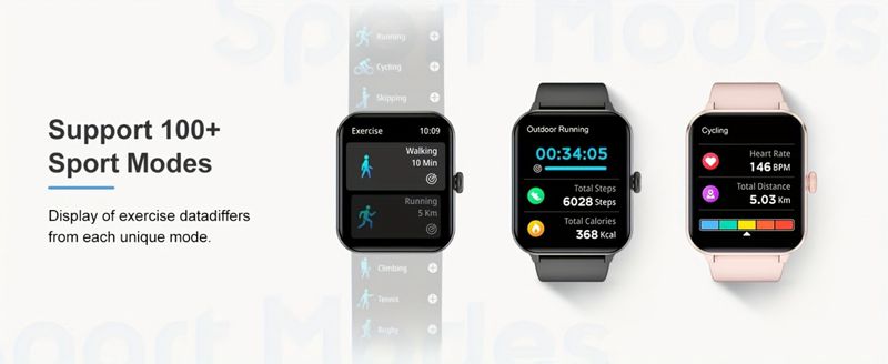 Chytré hodinky Blackview, fitness hodinky s monitorováním aktivity, kompatibilní s nejnovějšími modely Android a iPhone 2024, černé_voghion.com