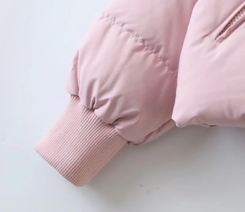 Women's clothing Women's cotton coat new stand-up collar zipper pocket thickened warm cotton coat 8AS2305A_voghion.com