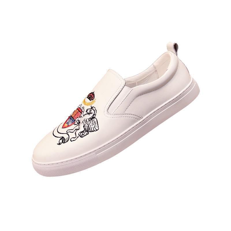 Mocassini ricamati di marca di lusso di alta gamma per uomo, scarpe casual estive alla moda, traspiranti, con suola morbida, nere_voghion.com